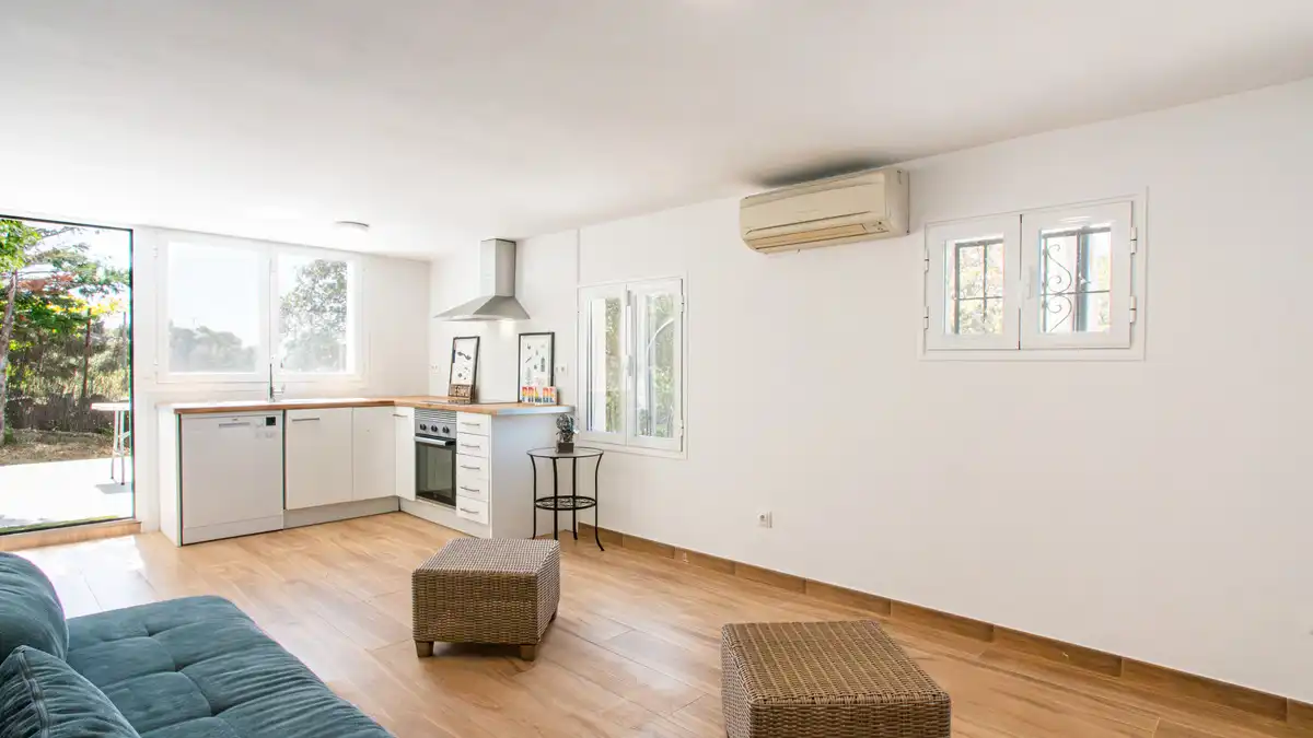 Sala d'estar de Casa o xalet en venda en Fresnedillas de la Oliva amb Aire condicionat, Calefacció i Jardí privat