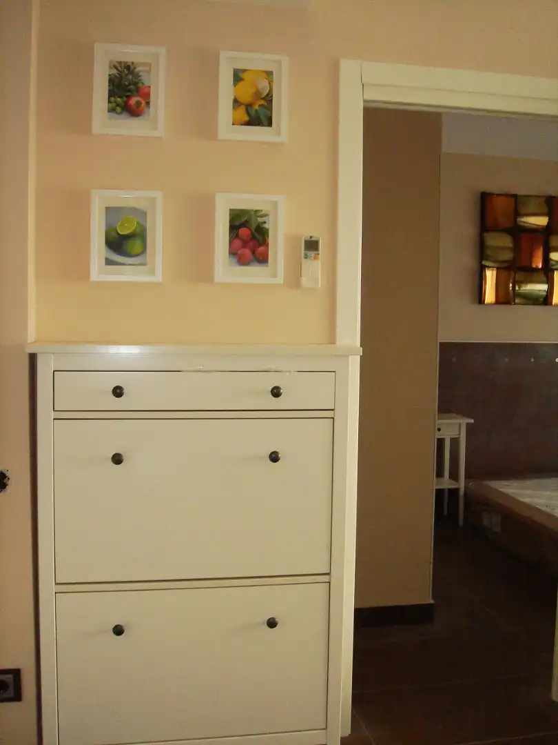 Dormitori de Apartament de lloguer en Barcelona amb Aire condicionat, Calefacció i Moblat