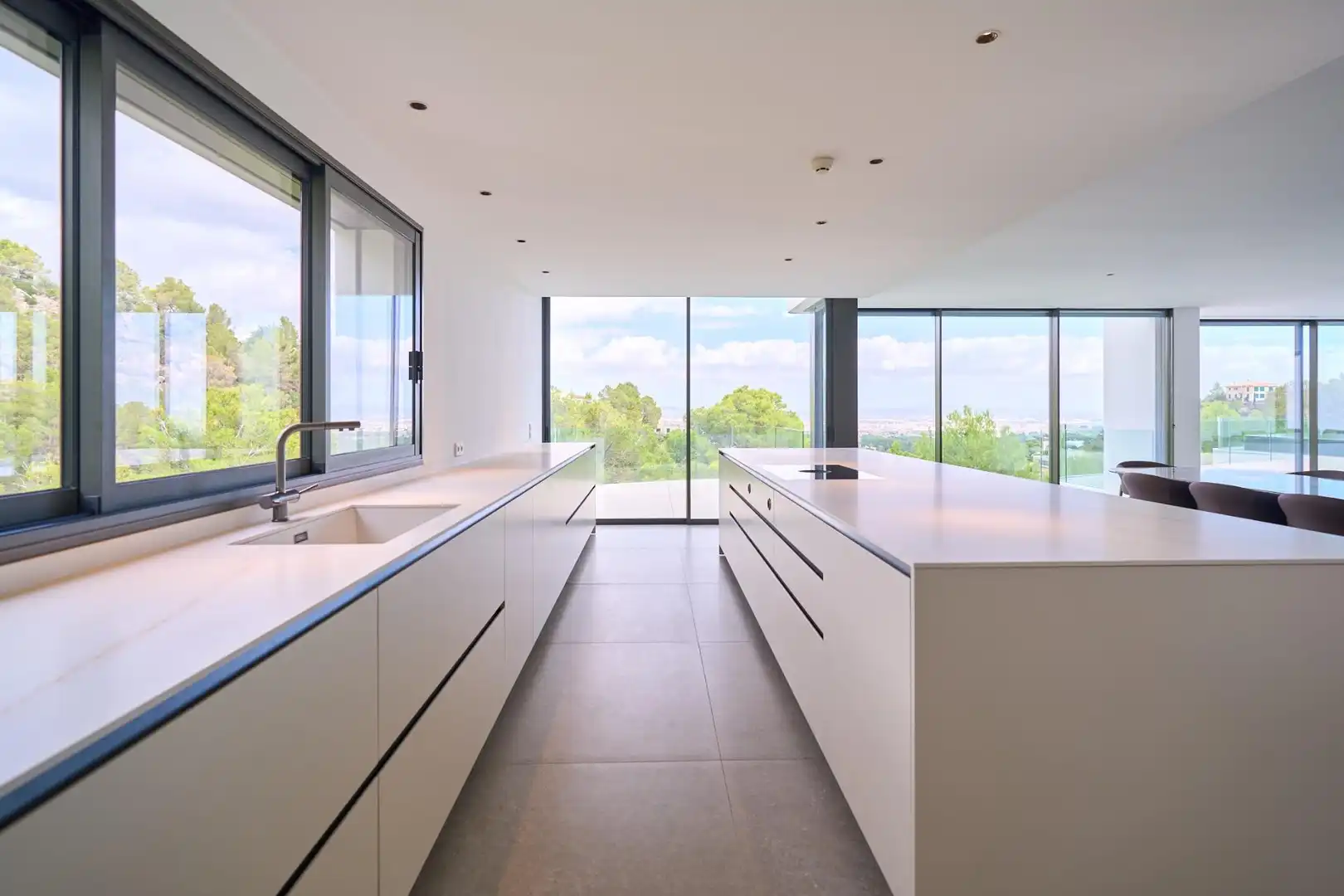 Cuina de Casa o xalet en venda en  Palma de Mallorca amb Aire condicionat, Jardí privat i Terrassa