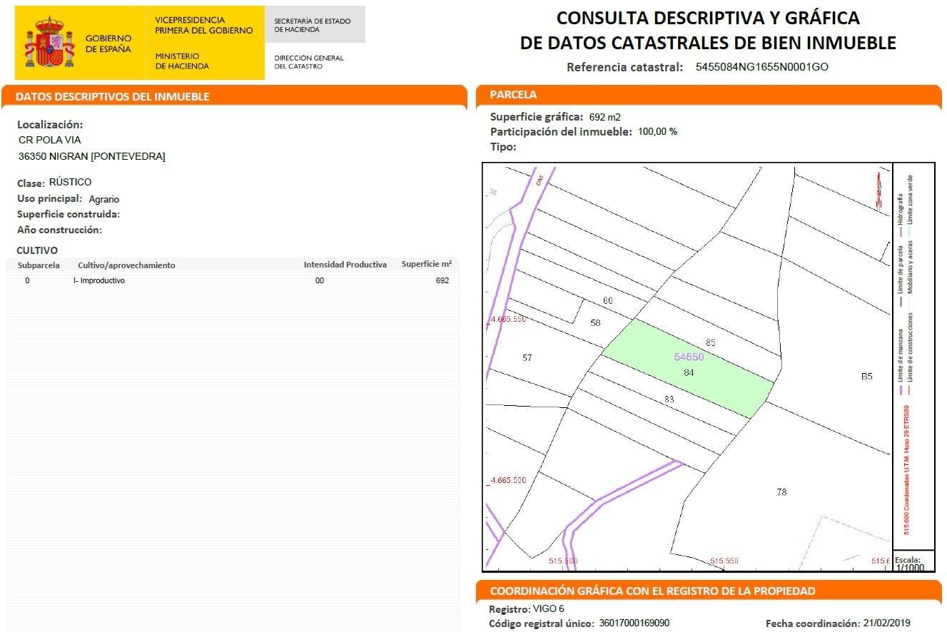 Exterior view of Land for sale in Nigrán