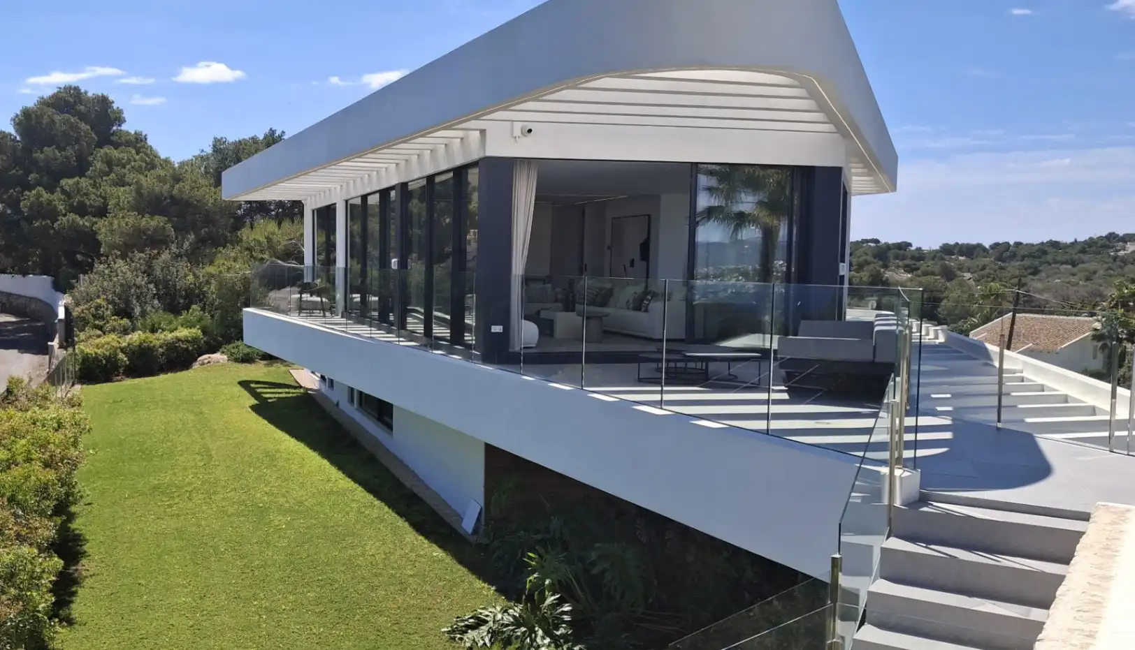 Vista exterior de Casa o xalet en venda en Jávea / Xàbia amb Aire condicionat, Calefacció i Jardí privat
