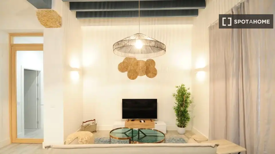 Living room of Flat for share in Cádiz  with Air Conditioner, Heating and Furnished