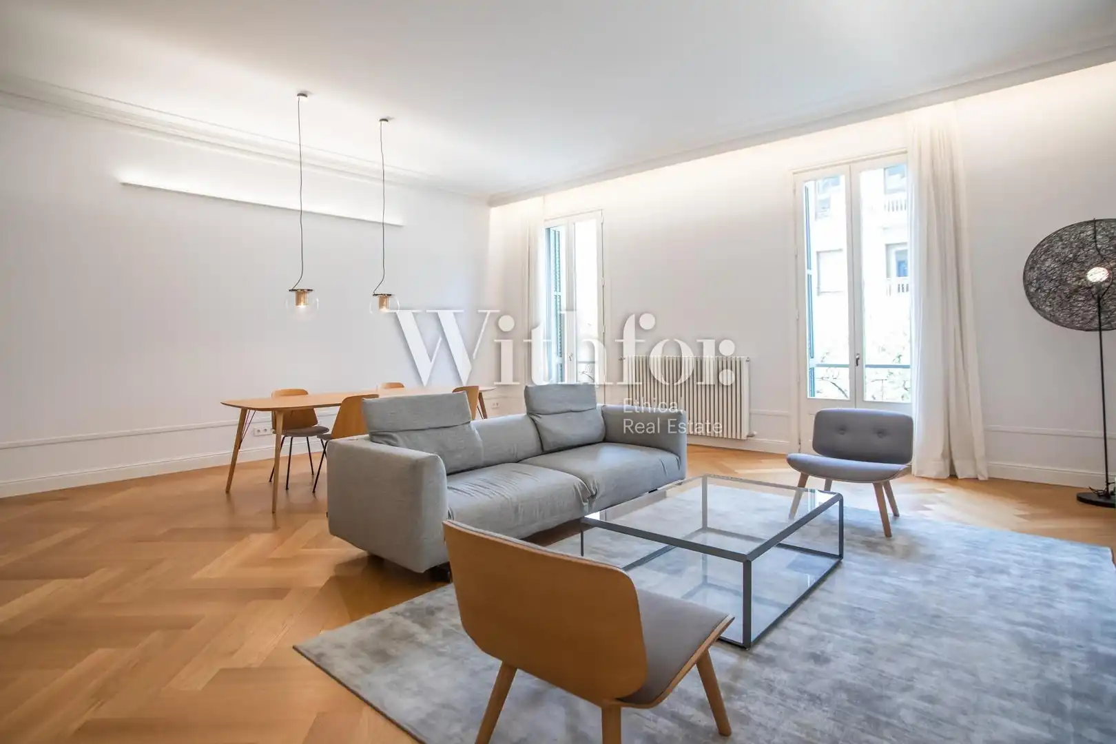 Living room of Flat for rent in Barcelona  with Air Conditioner, Heating and Terrace