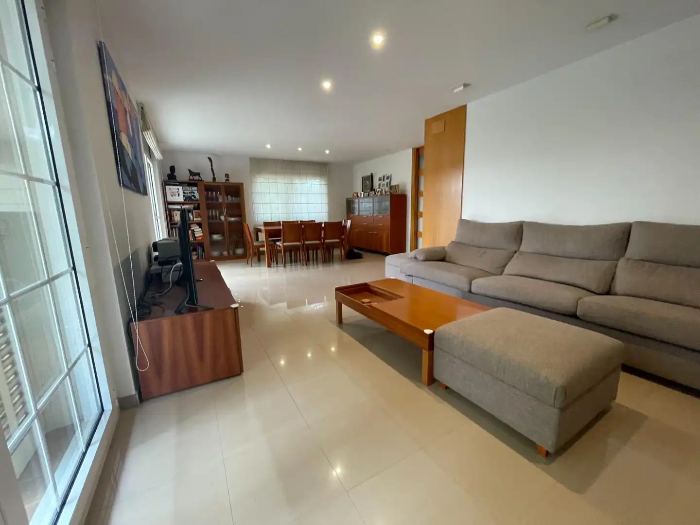 Sala de estar de Casa o chalet en venta en La Pobla de Claramunt con Calefacción, Jardín privado y Terraza