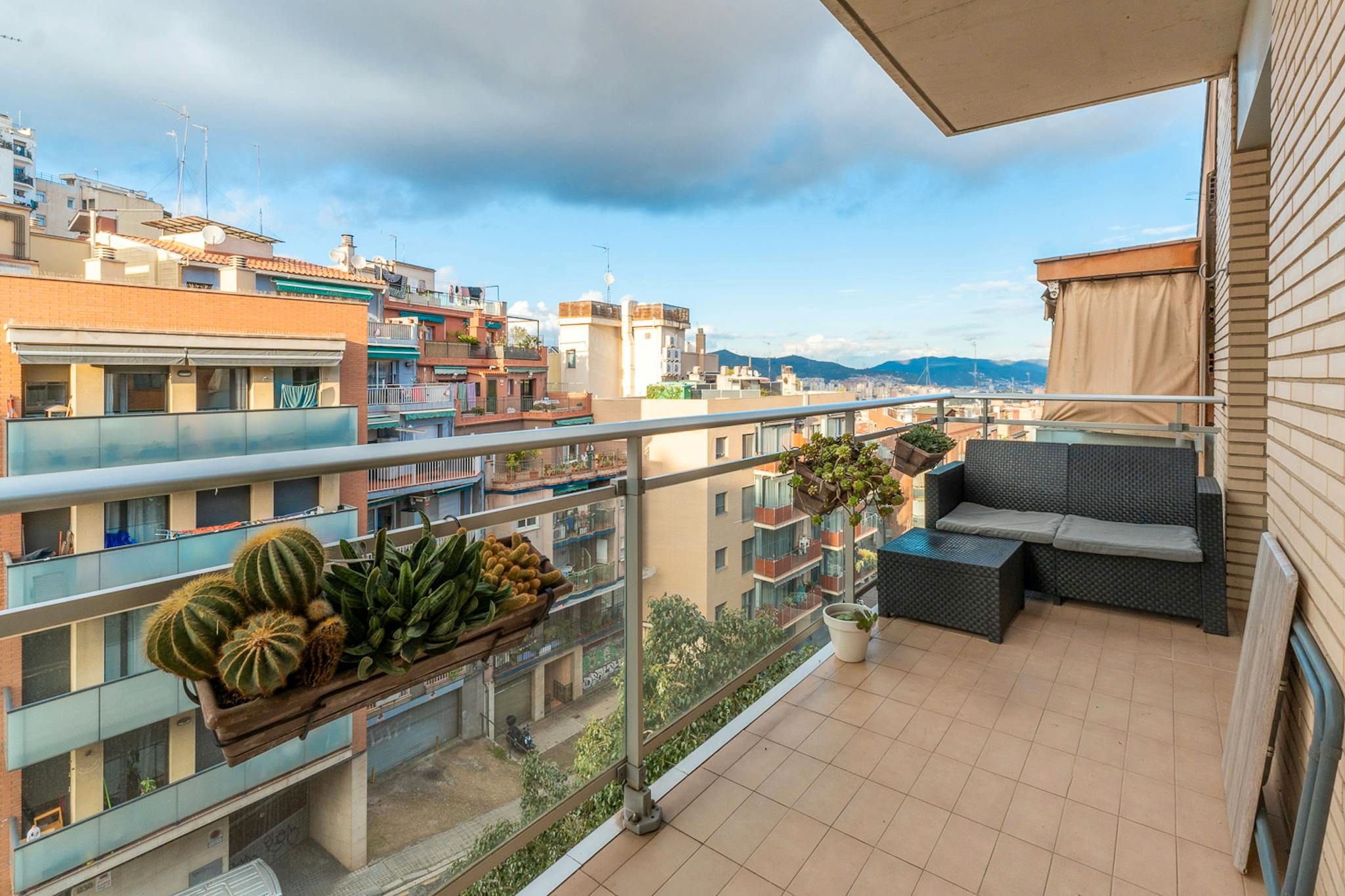 Terrace of Flat to rent in  Barcelona Capital  with Air Conditioner, Heating and Furnished