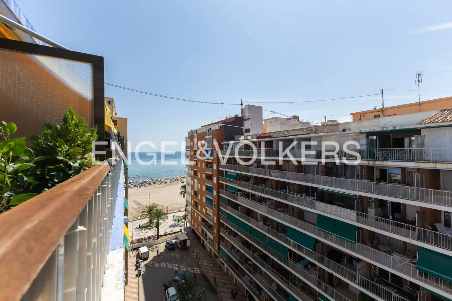 Terraza de Piso de alquiler en Cullera con Calefacción, Terraza y Amueblado