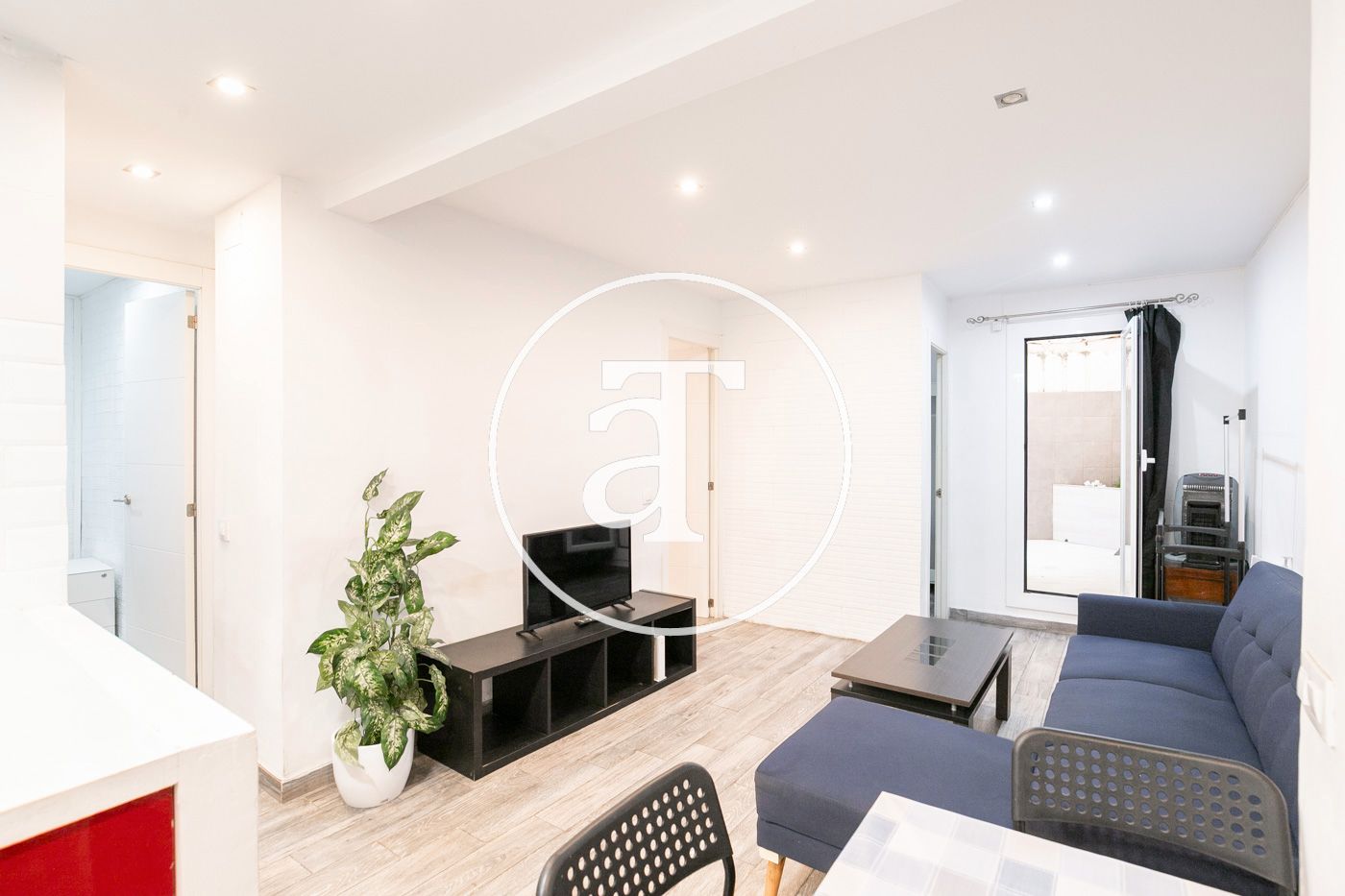 Living room of Flat to rent in L'Hospitalet de Llobregat  with Furnished, Oven and Washing machine