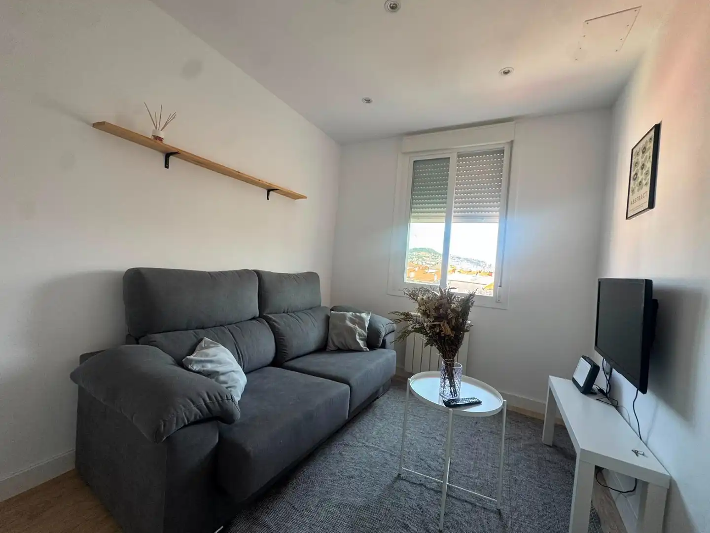 Sala de estar de Piso de alquiler en Ourense Capital  con Calefacción, Amueblado y Balcón