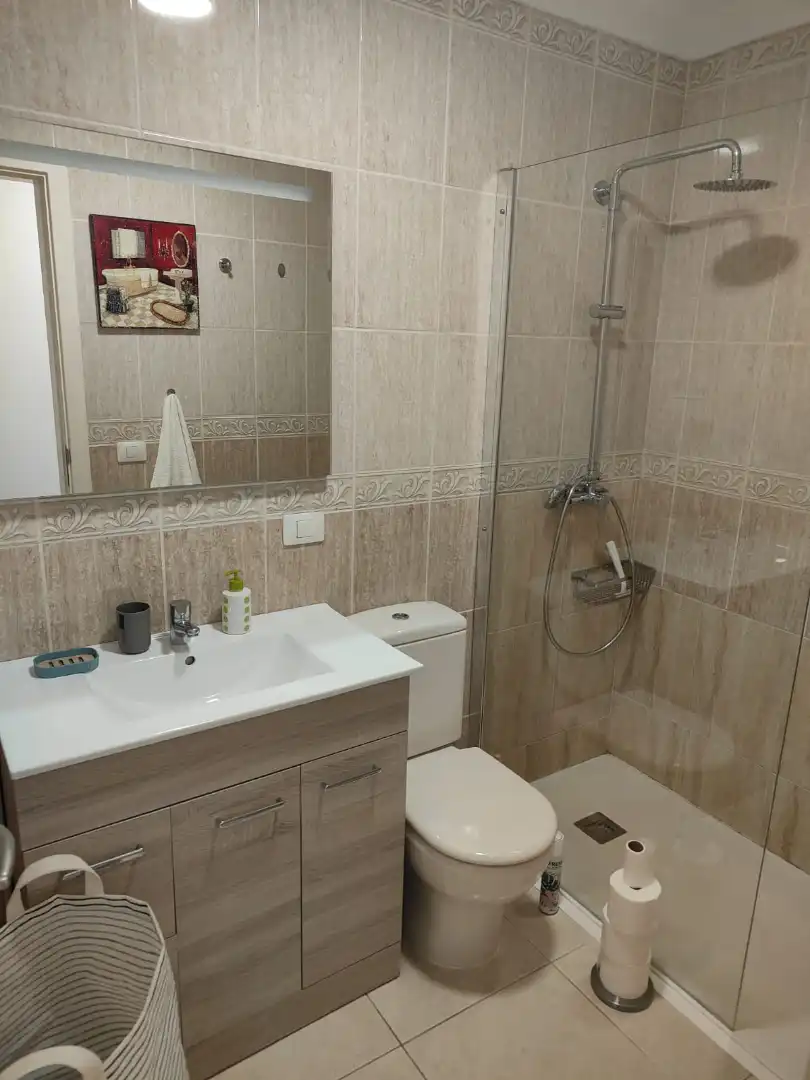 Bany de Pis de lloguer en Granadilla de Abona amb Parquet, Moblat i Forn