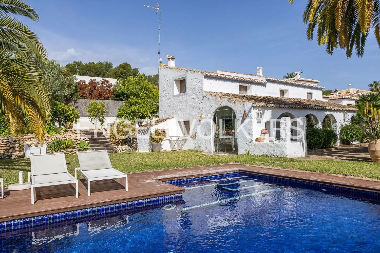 Vista exterior de Casa o chalet de alquiler en Jávea / Xàbia con Aire acondicionado, Calefacción y Terraza