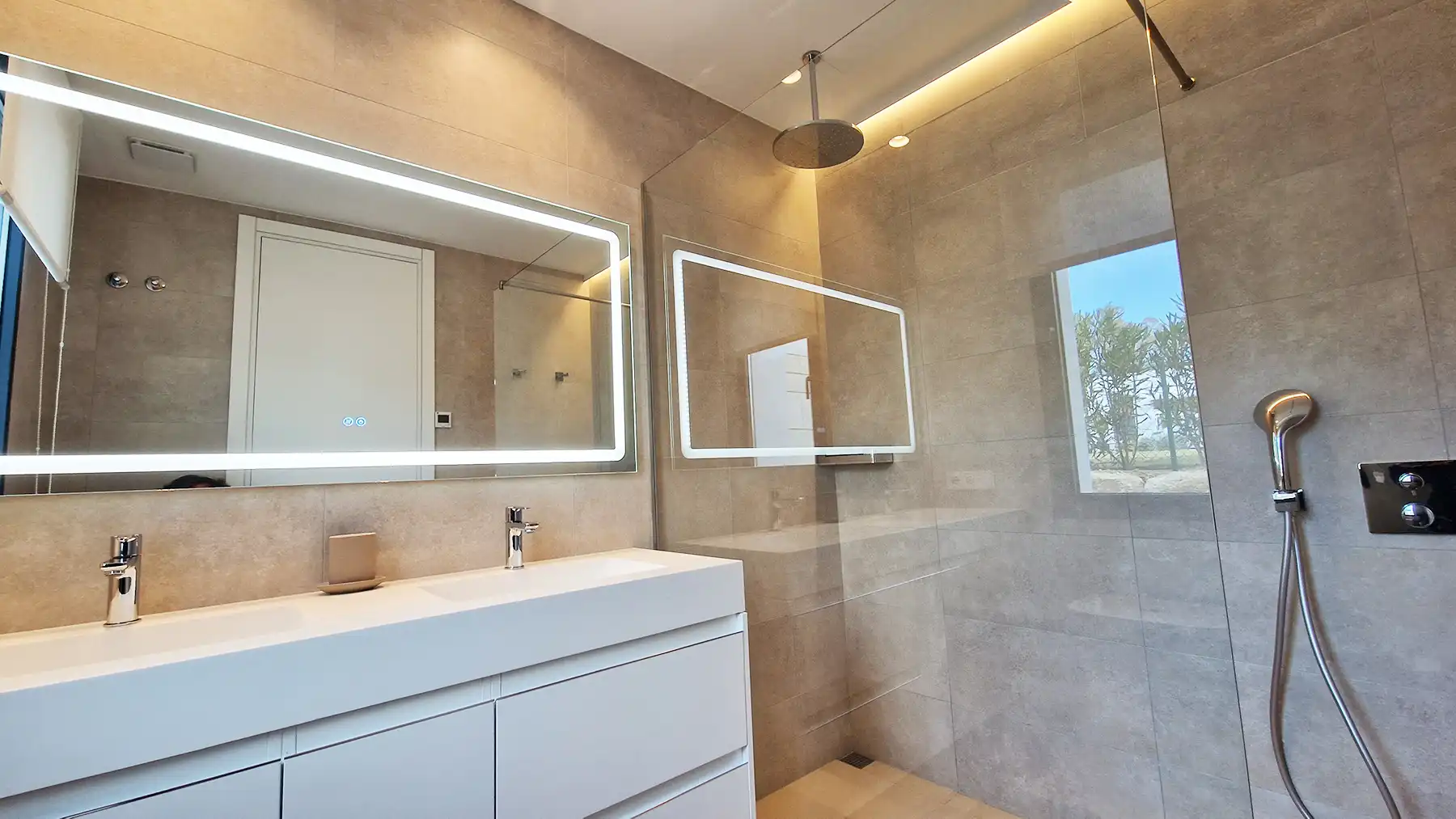 Baño de Casa o chalet en venta en Mijas con Aire acondicionado, Jardín privado y Terraza