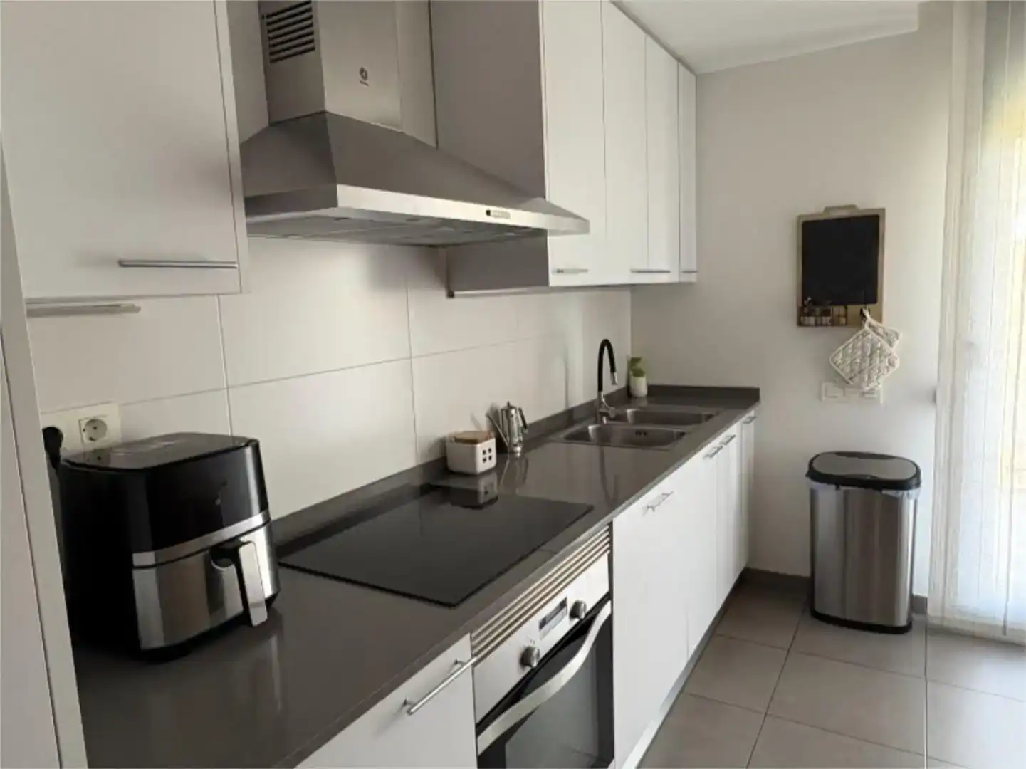 Kitchen of Flat for sale in Sabadell  with Air Conditioner and Swimming Pool