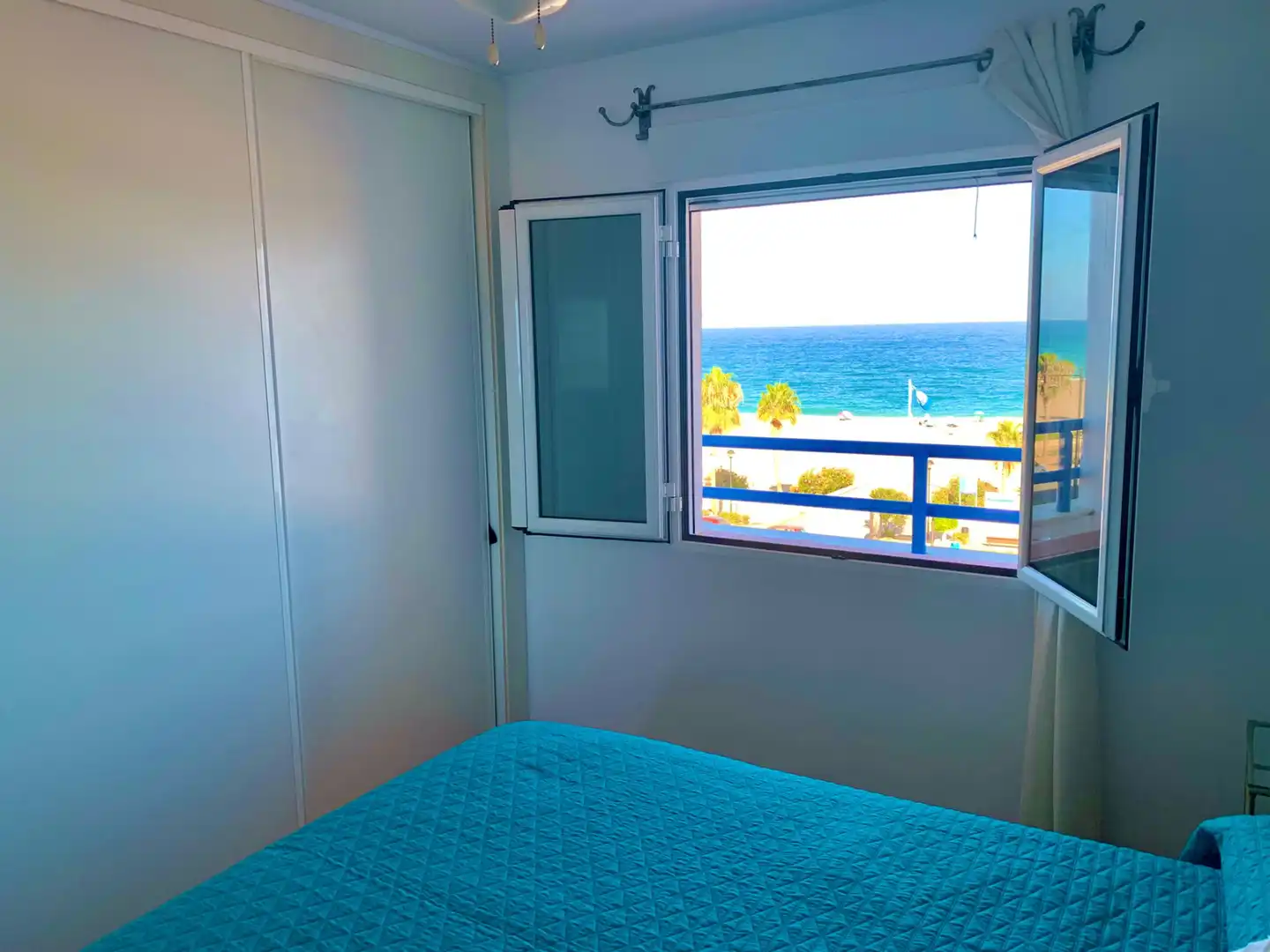 Dormitori de Apartament de lloguer en Mojácar amb Aire condicionat, Calefacció i Terrassa