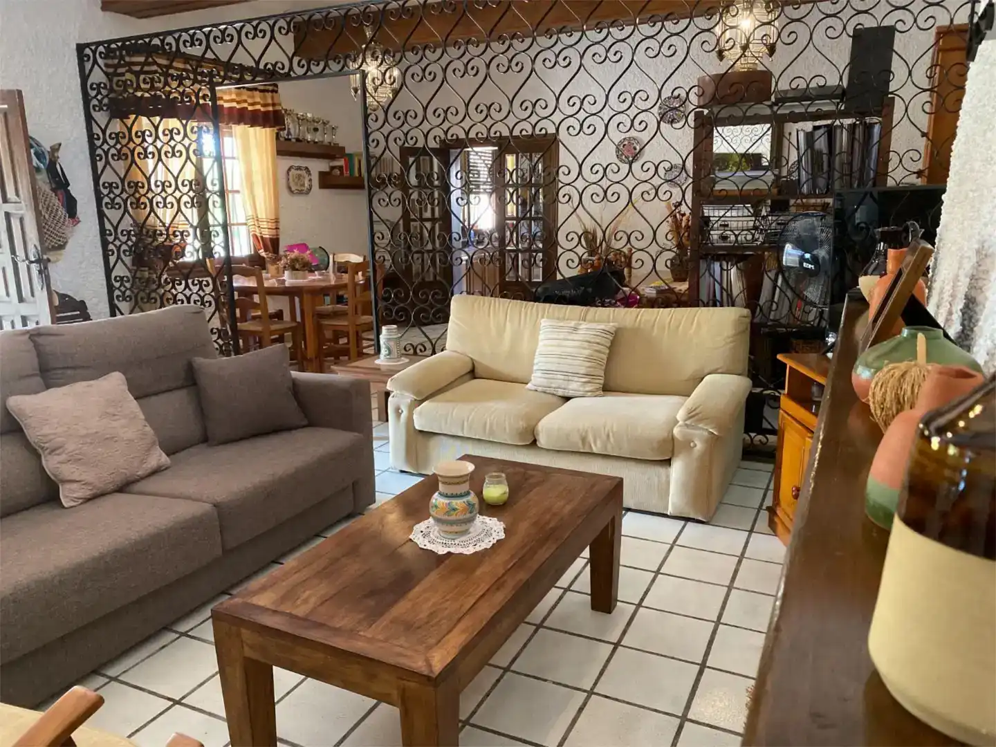 Sala d'estar de Casa o xalet en venda en Santa Pola amb Aire condicionat i Piscina