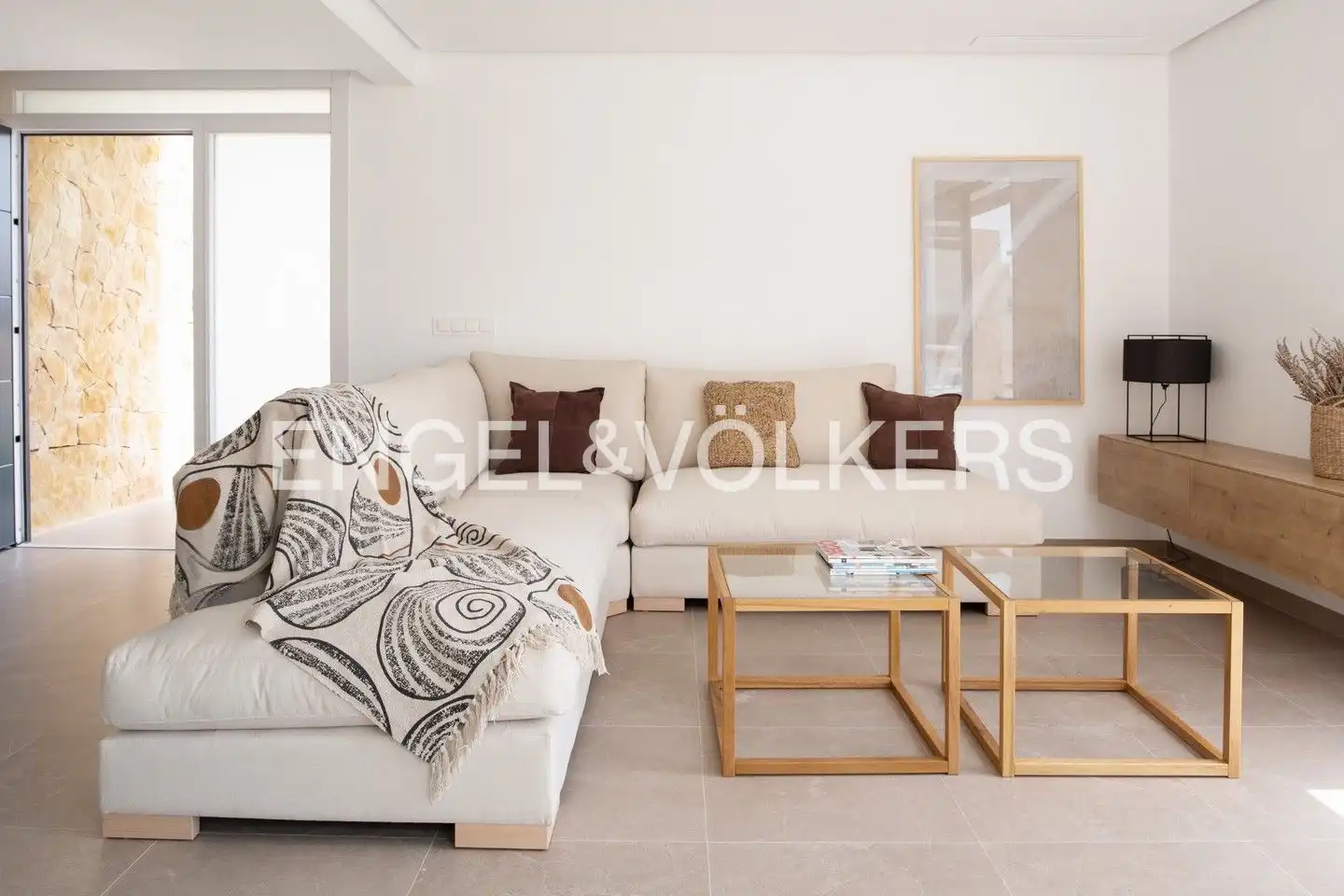 Wohnzimmer von Country house zum Verkauf in Orihuela mit Klimaanlage, Heizung und Privatgarten