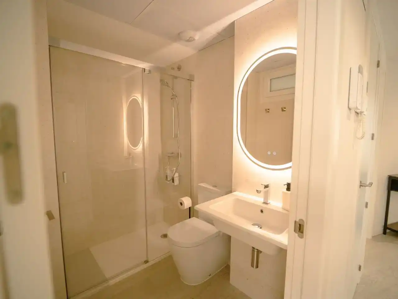 Badezimmer von Wohnung zur Miete in Peñíscola / Peníscola mit Klimaanlage, Schwimmbad und Balkon