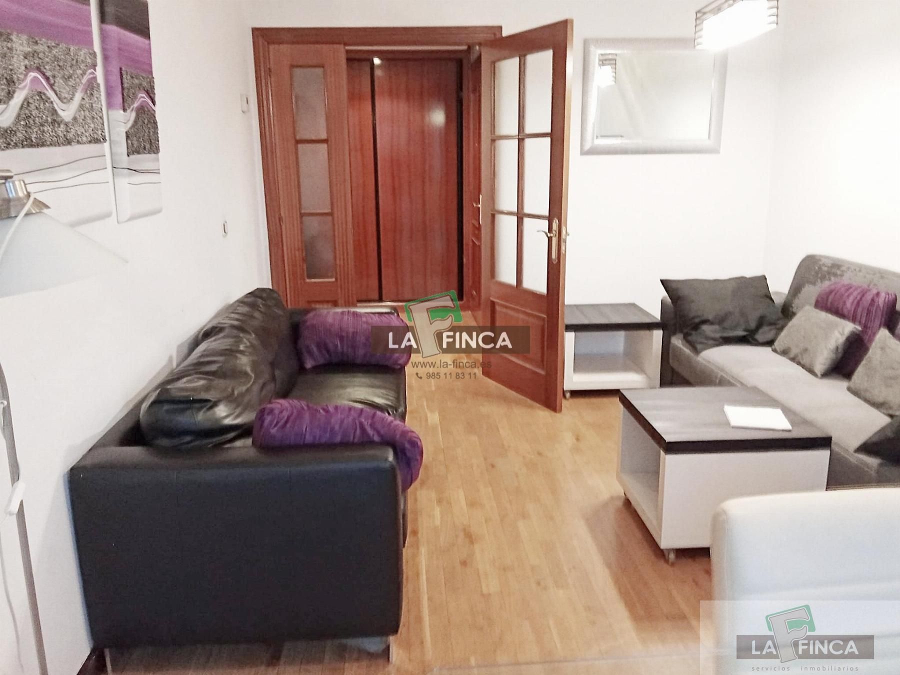 Living room of Flat to rent in Oviedo   with Heating, Parquet flooring and Terrace