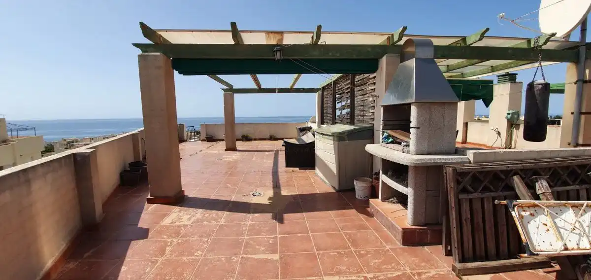 Terrasse von Dachboden zur Miete in Mijas mit Klimaanlage, Heizung und Terrasse