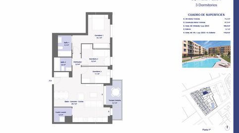 Foto 2 de Piso en venta en Hort de L’oca y Begònia, Sant Jordi, Tarragona
