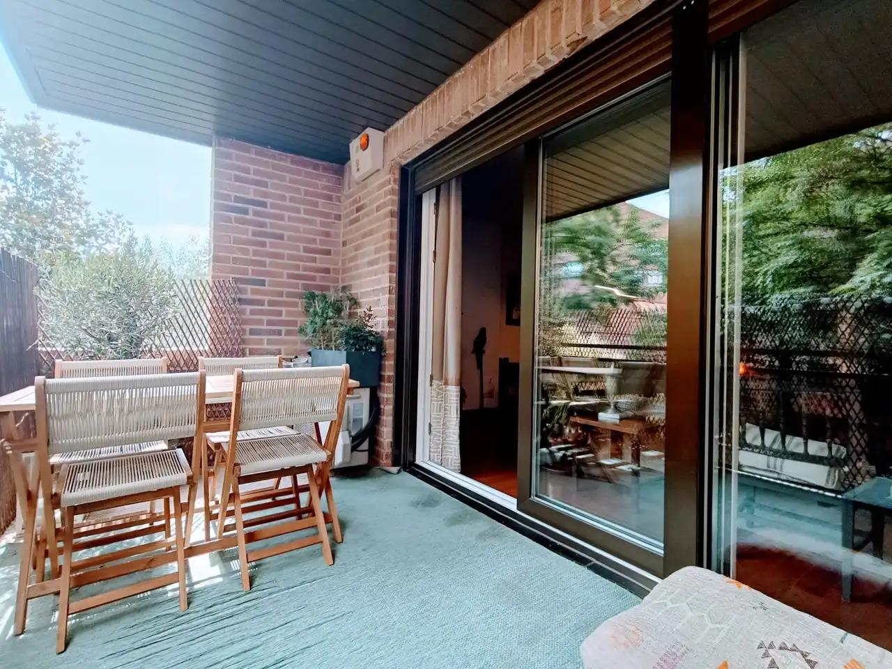 Terraza de Piso de alquiler en Madrid con Aire acondicionado, Calefacción y Parquet