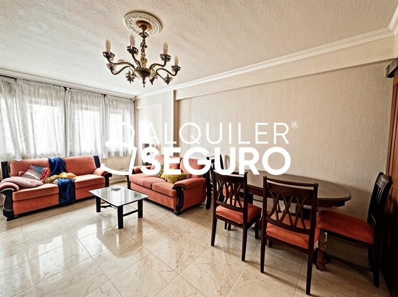 Sala de estar de Piso de alquiler en  Madrid Capital con Calefacción, Terraza y Amueblado