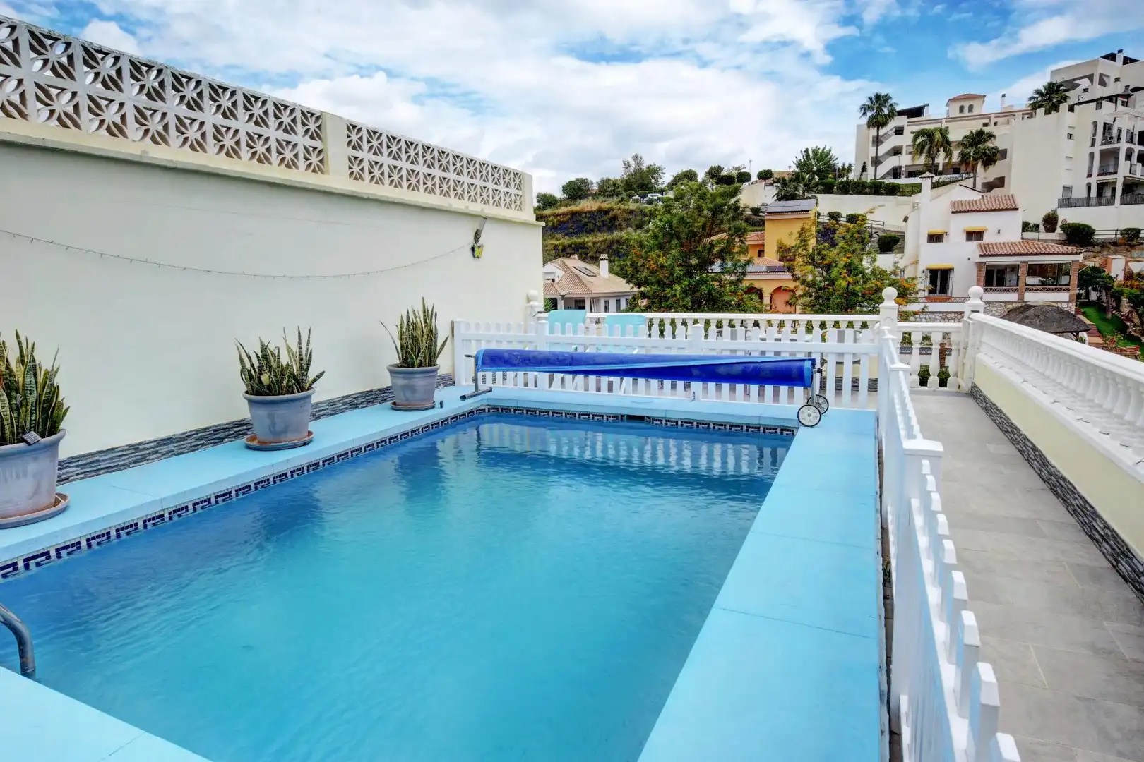 Swimming pool of Detached homes for sale in Benalmádena  with Air Conditioner, Heating and Private garden