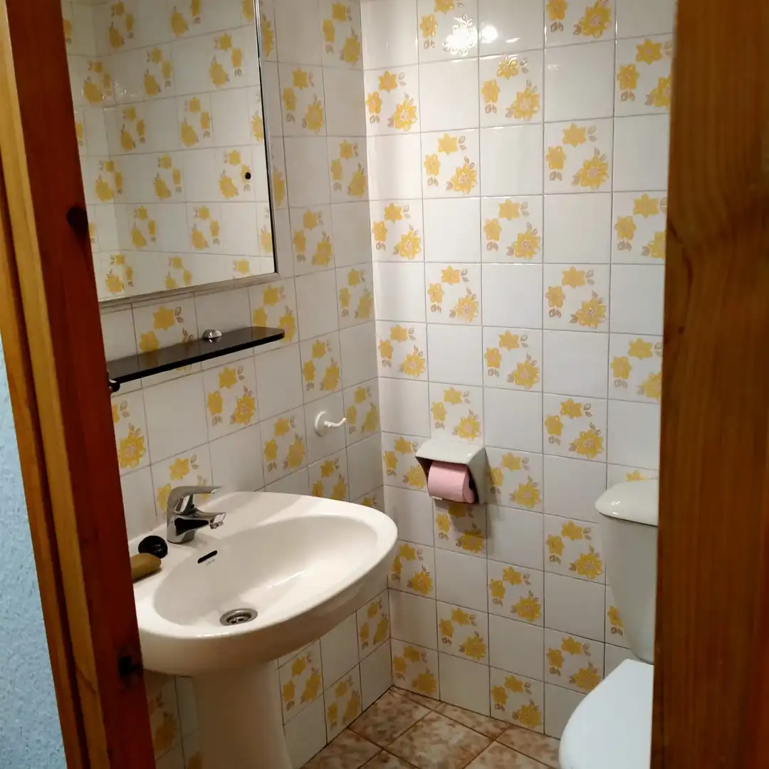 Bathroom of Flat for sale in Setcases  with Parquet flooring, Furnished and Washing machine