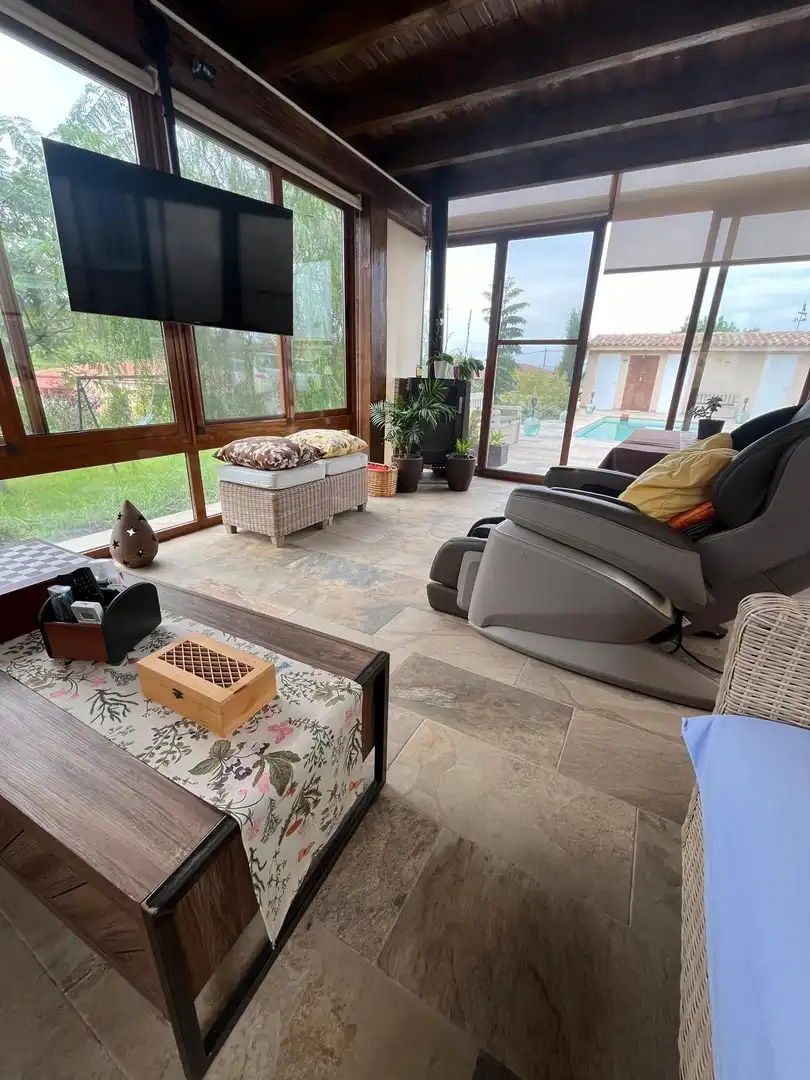 Wohnzimmer von Haus oder Chalet zum Verkauf in Castellón de la Plana / Castelló de la Plana mit Klimaanlage, Schwimmbad und Möbliert