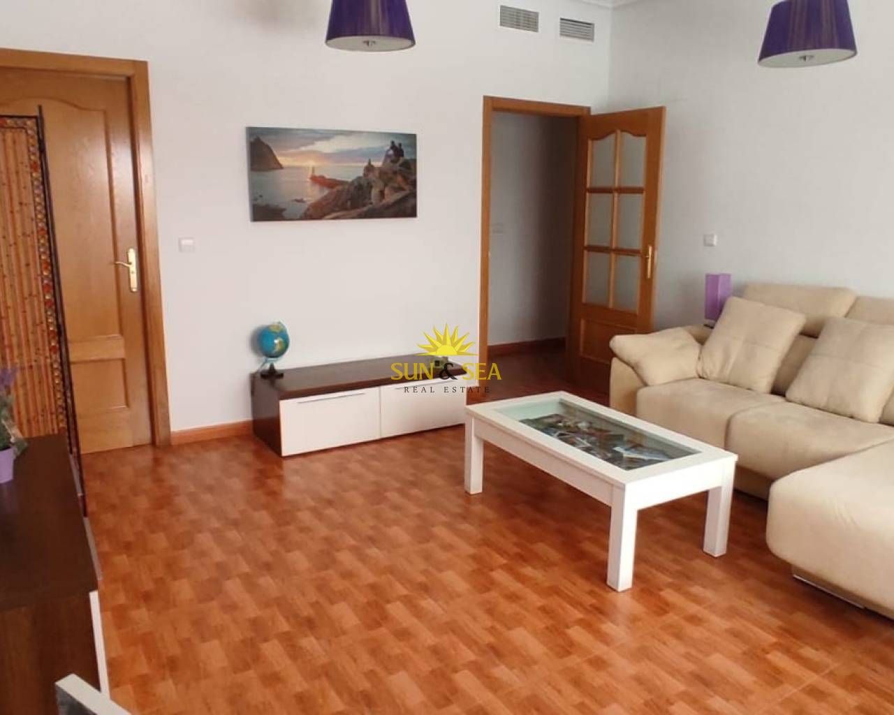 Sala d'estar de Apartament de lloguer en San Miguel de Salinas amb Aire condicionat, Calefacció i Moblat