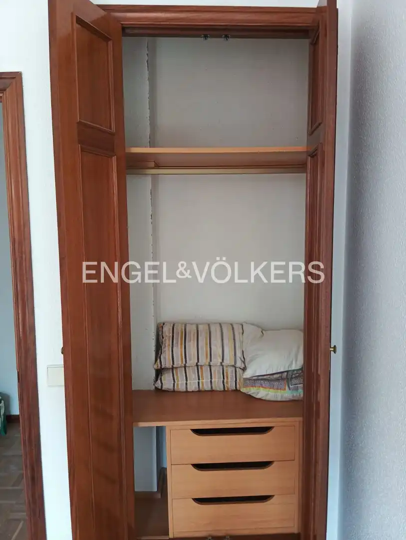 Bedroom of Flat for rent in Madrid  with Heating, Private garden and Parquet flooring