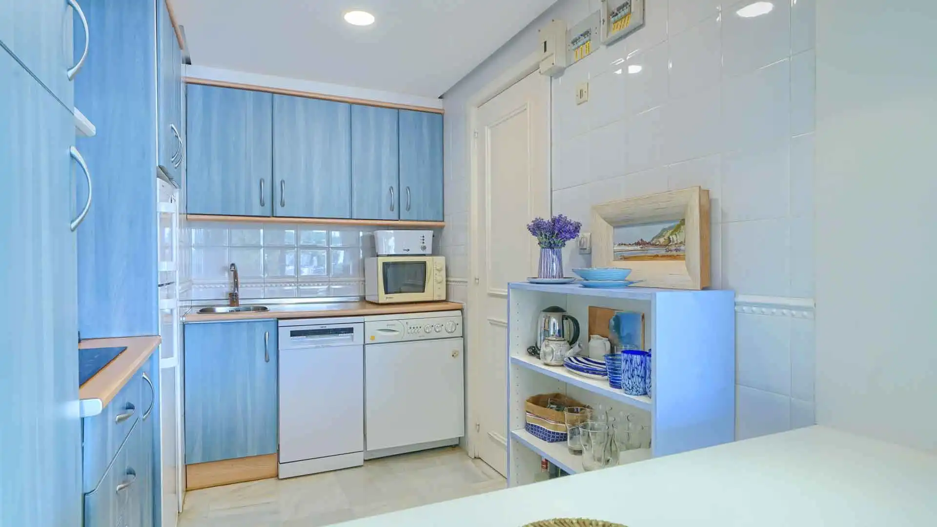 Cocina de Apartamento en venta en Marbella con Aire acondicionado, Terraza y Piscina