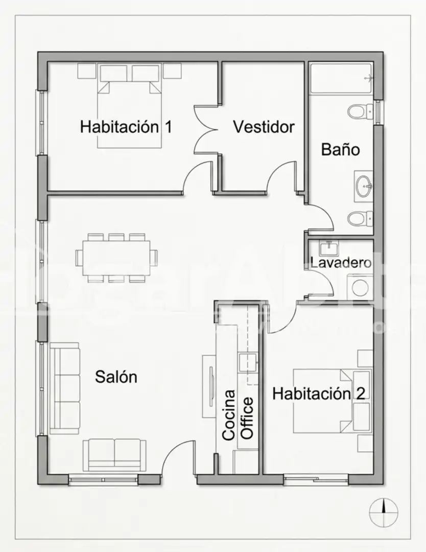 Wohnung zum Verkauf in Calle Mayans y Ciscar, imagen 43