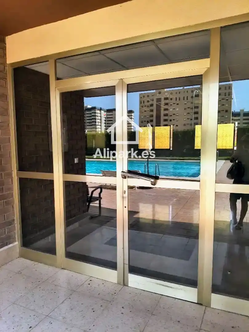 Parking of Flat for rent in Alicante / Alacant  with Heating, Terrace and Swimming Pool