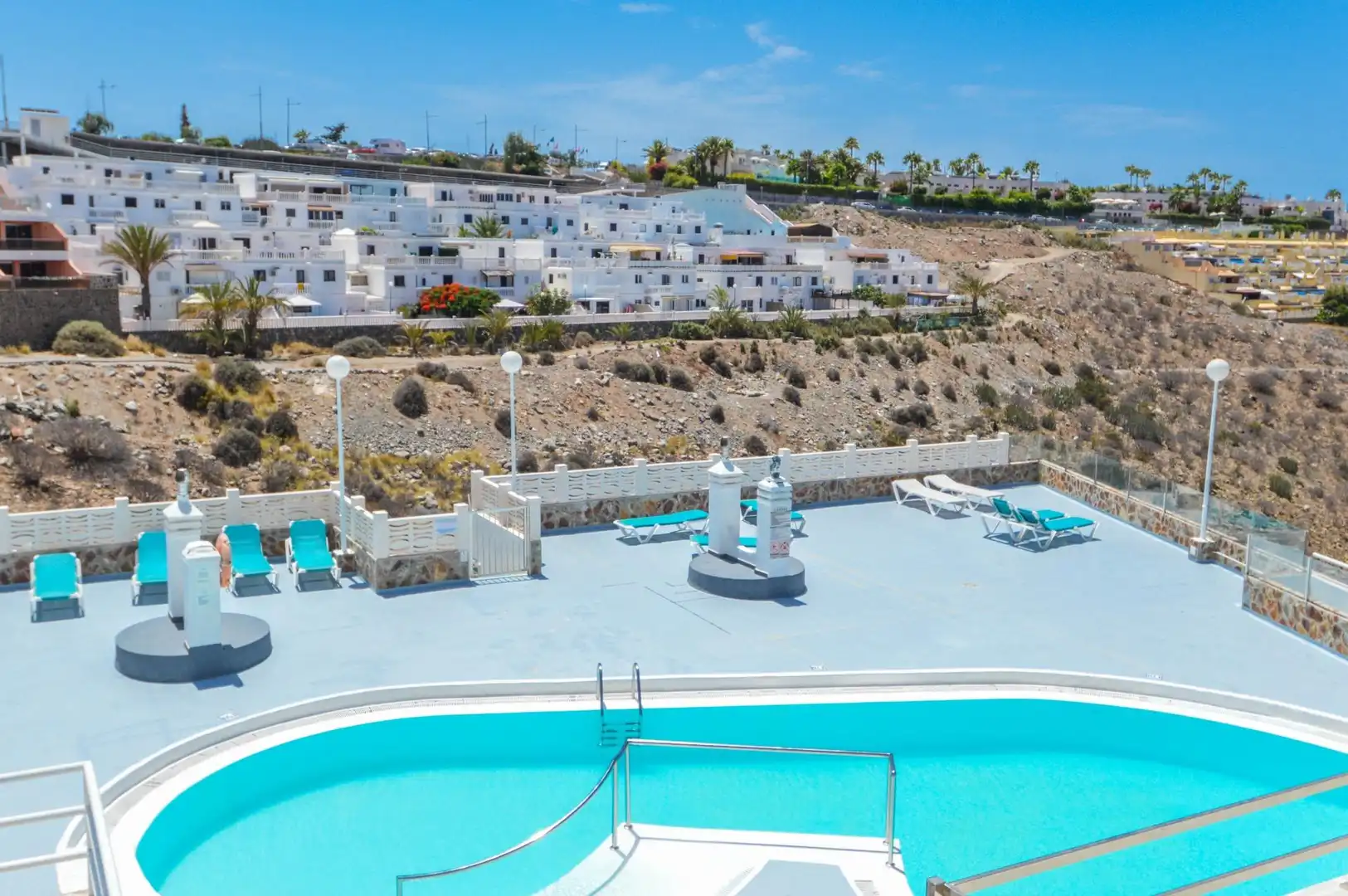 Swimming pool of Apartments for sale in Mogán  with Terrace, Furnished and Community pool