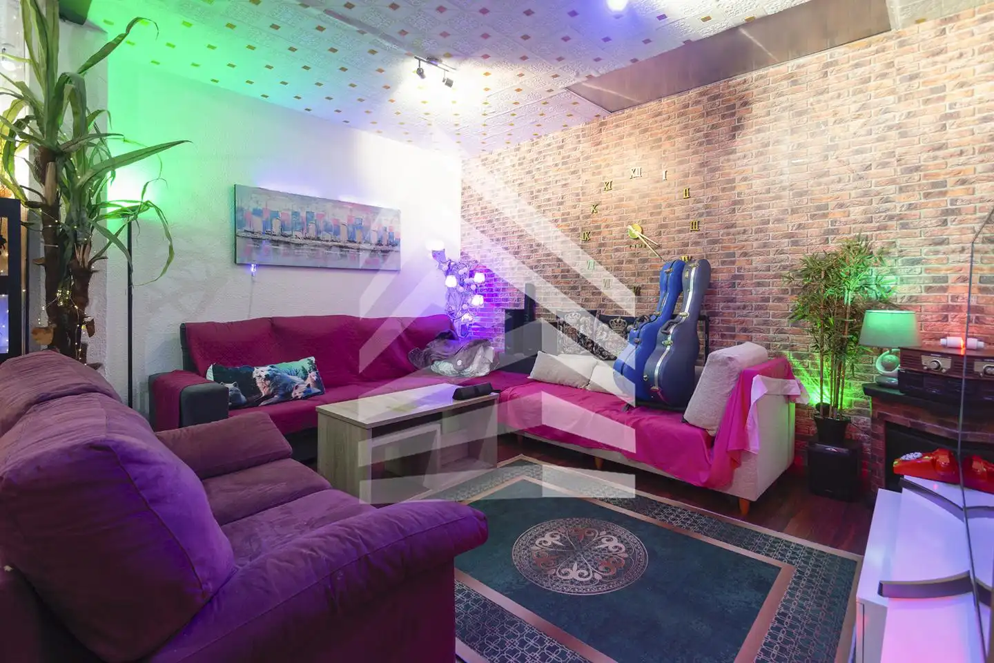 Sala de estar de Piso en venta en Barcelona con Aire acondicionado, Terraza y Amueblado
