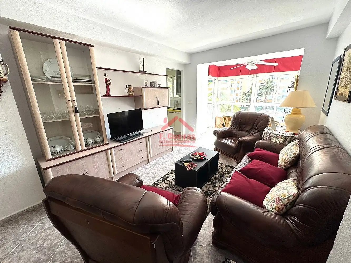 Sala de estar de Apartamento en venta en Algarrobo con Aire acondicionado, Calefacción y Jardín privado