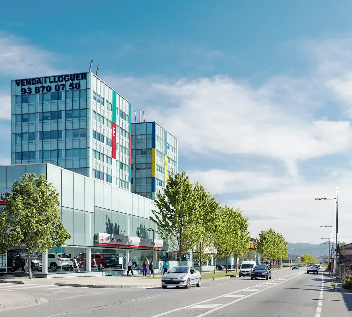 Vista exterior de Oficina de lloguer en Granollers amb Aire condicionat, Calefacció i Traster