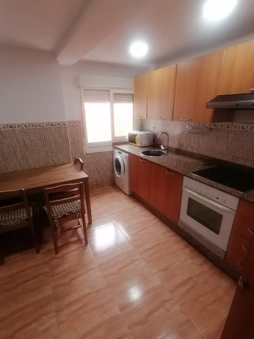 Kitchen of Flat for rent in Gijón   with Heating, Parquet flooring and Furnished