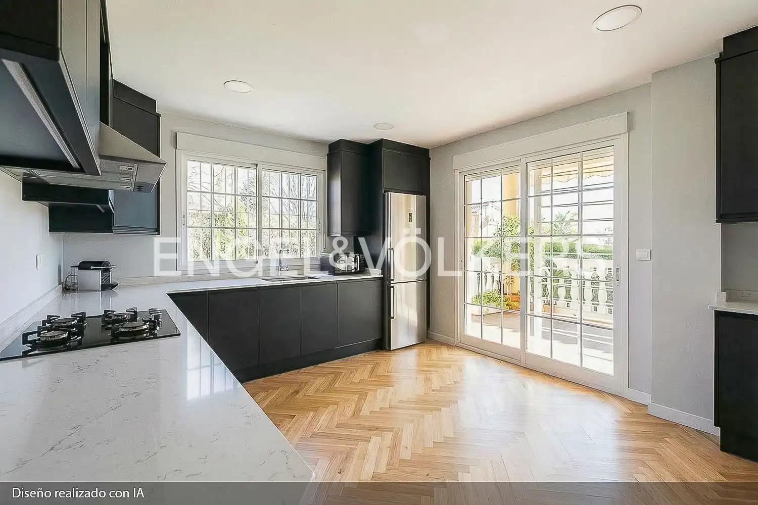Kitchen of Houses for sale in Torrent  with Air Conditioner, Heating and Private garden