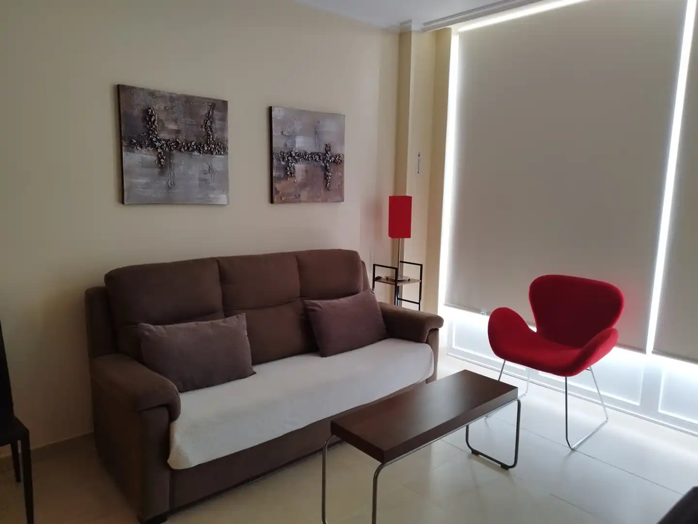 Sala d'estar de Apartament de lloguer en Foz amb Calefacció, Moblat i Forn