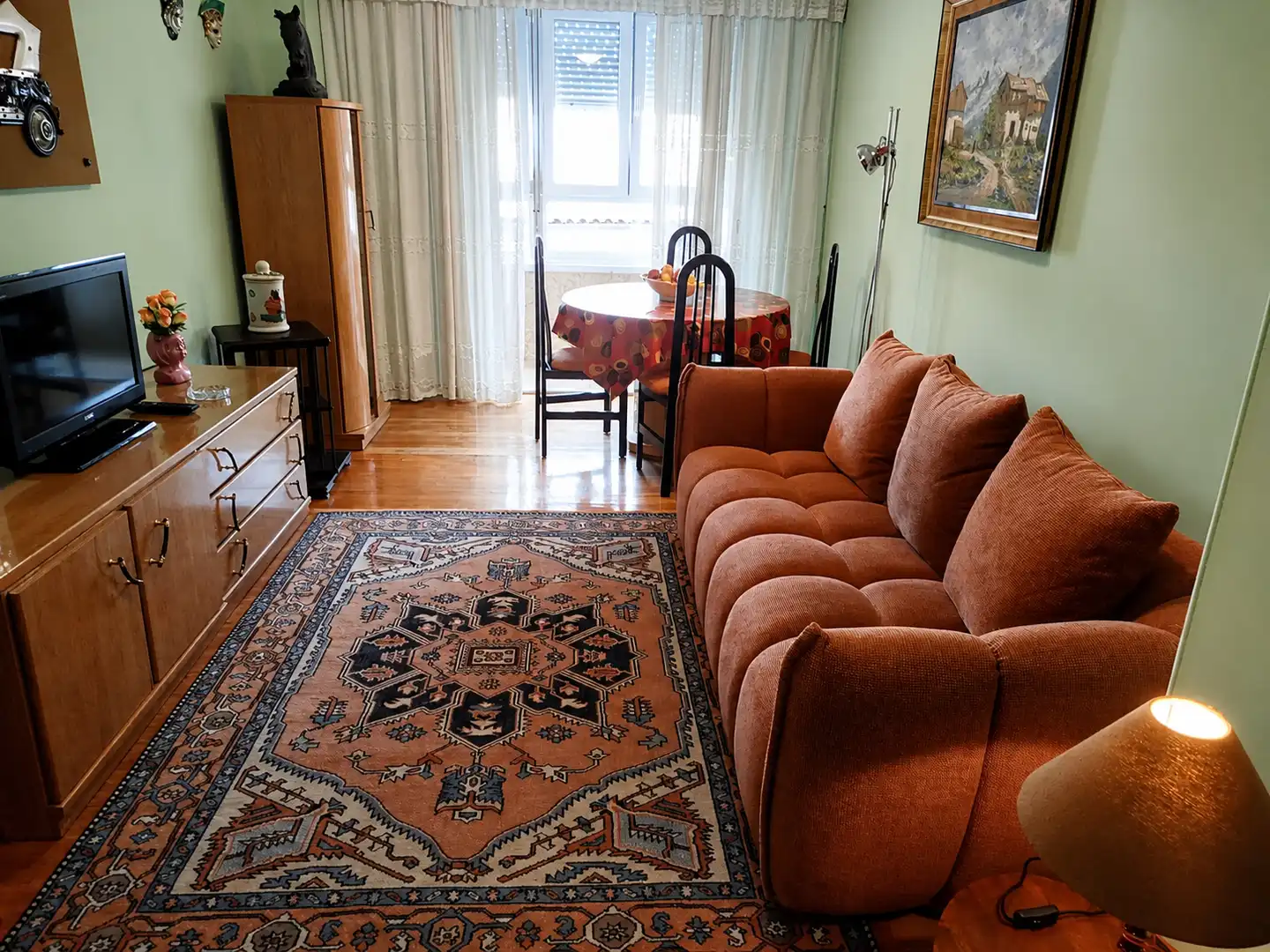 Wohnzimmer von Wohnung zur Miete in Santander mit Heizung, Abstellraum und Möbliert