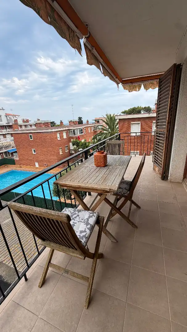 Balcony of Flat for sale in Torredembarra  with Terrace, Furnished and Oven