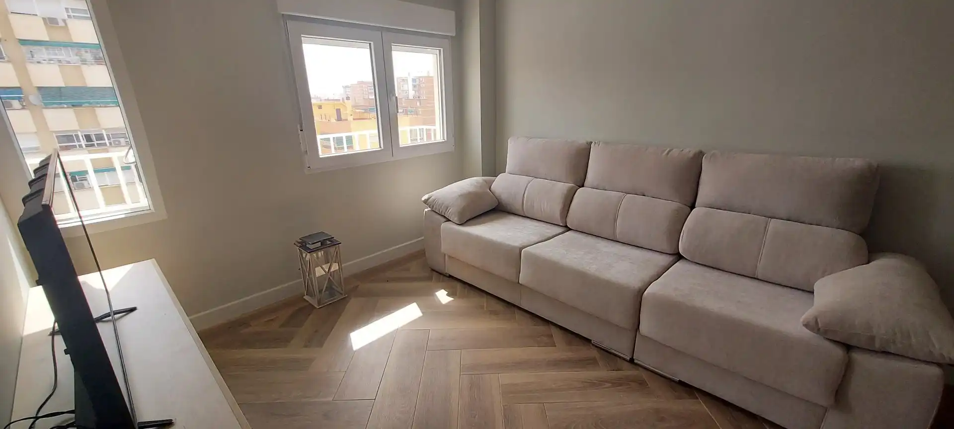 Living room of Flat for rent in Málaga  with Air Conditioner and Furnished
