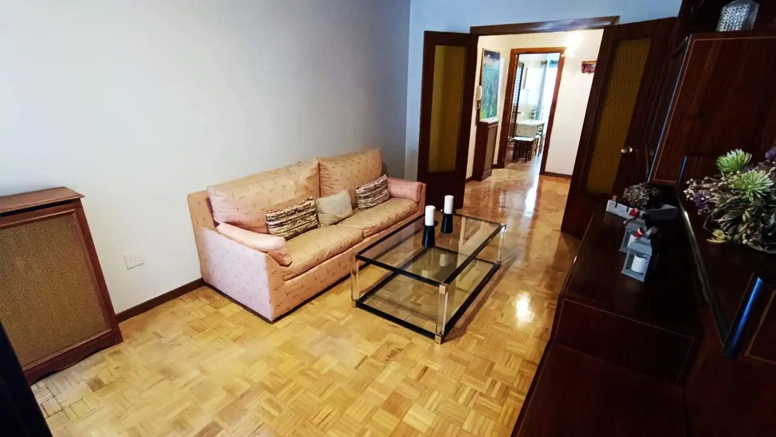 Living room of Flat for sale in Zamora Capital   with Heating, Parquet flooring and Terrace