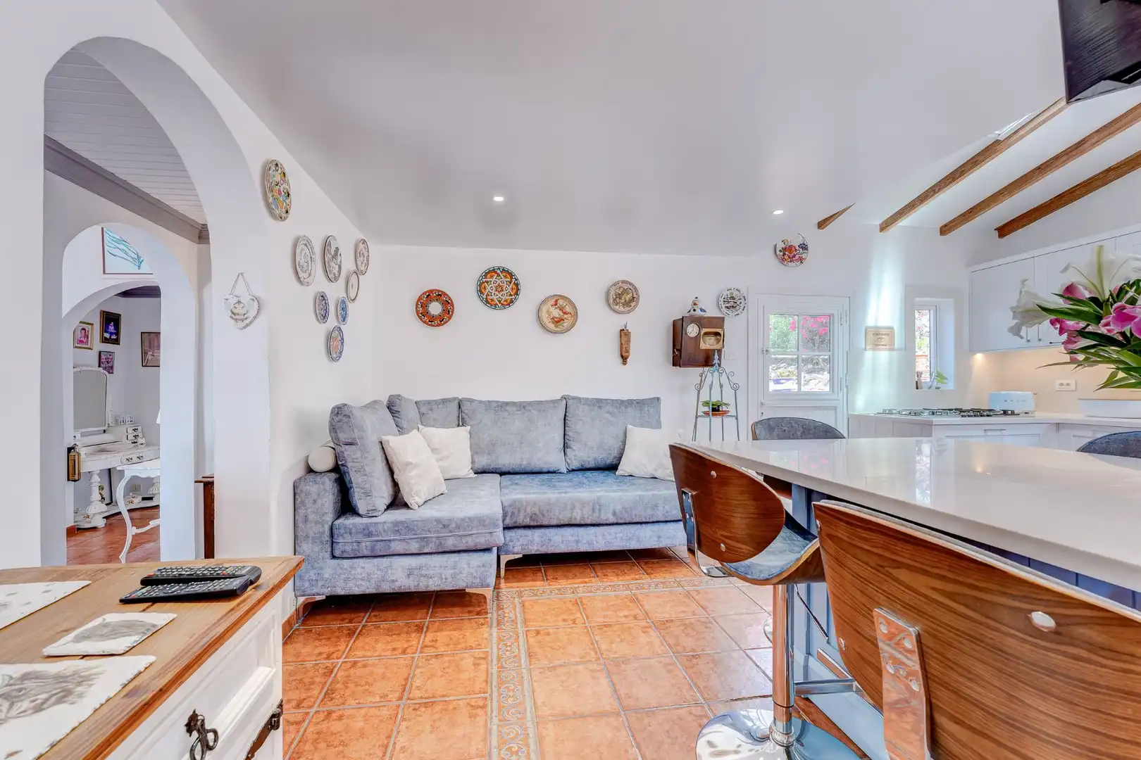 Sala de estar de Casa o chalet en venta en Adeje con Jardín privado, Terraza y Trastero