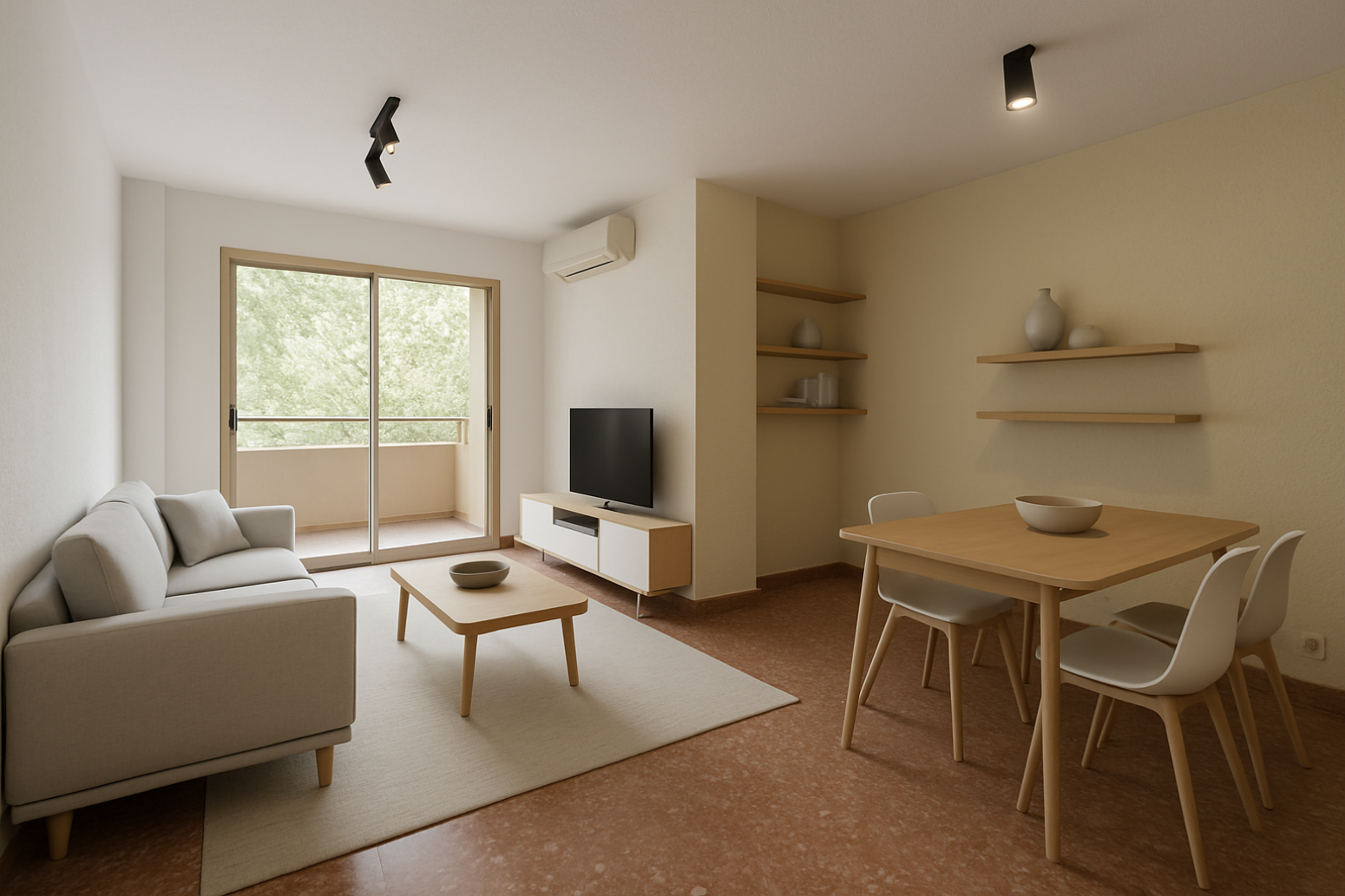 Living room of Flat for sale in  Valencia Capital  with Balcony