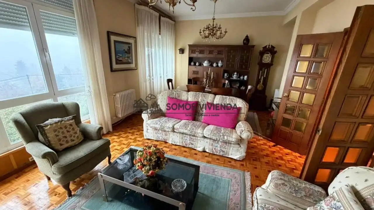 Living room of Houses for sale in Ourense Capital   with Heating, Private garden and Terrace