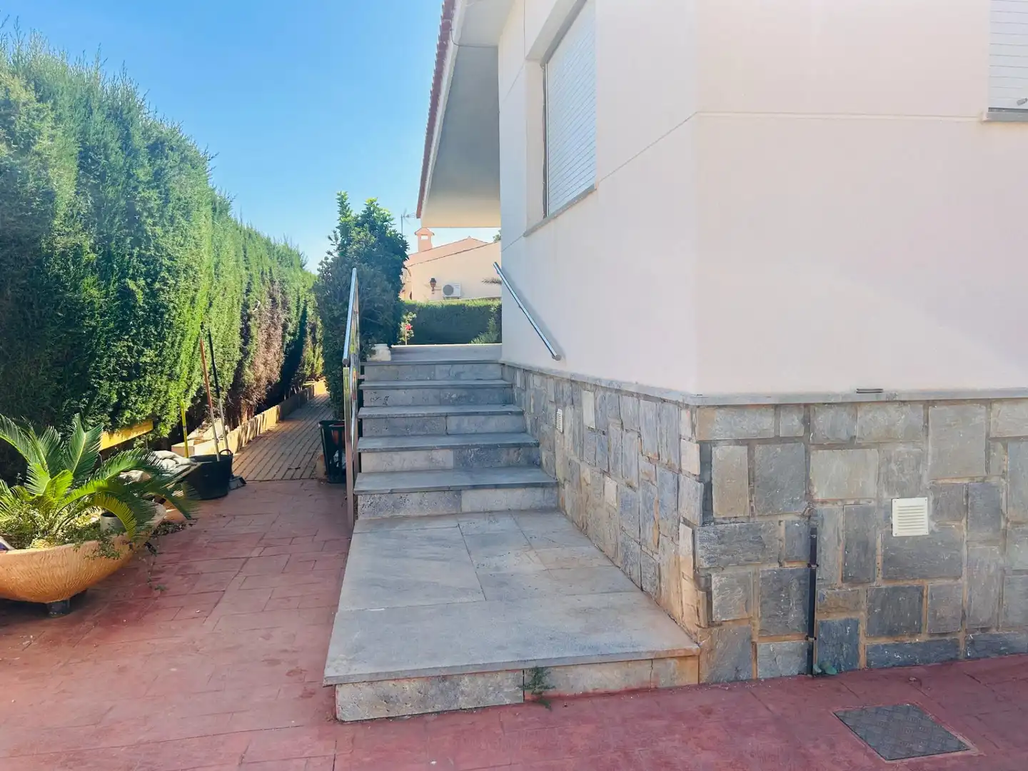 Vista exterior de Casa o chalet en venta en Cartagena con Aire acondicionado, Jardín privado y Terraza