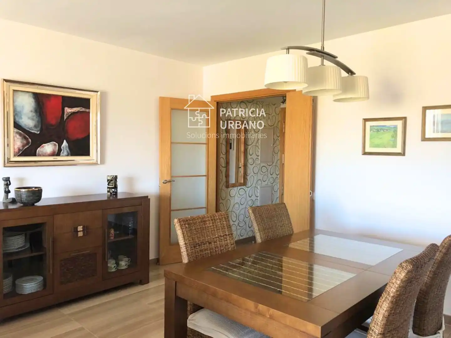 Esszimmer von Wohnungen zur Miete in Cambrils mit Klimaanlage, Heizung und Terrasse