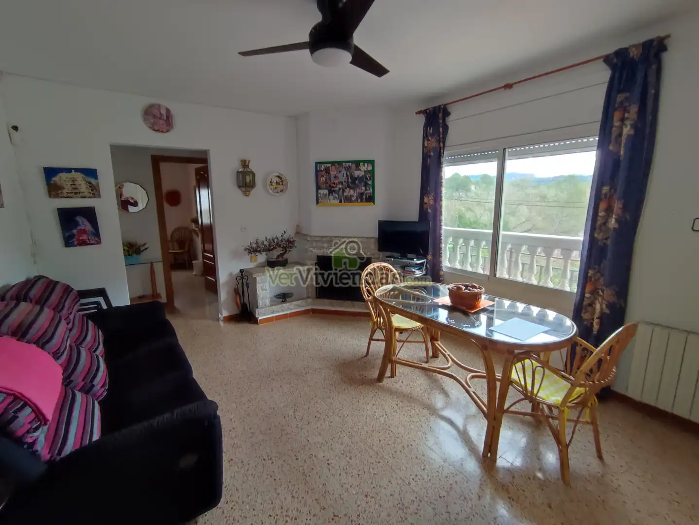 Sala d'estar de Casa o xalet en venda en Vacarisses amb Calefacció, Jardí privat i Terrassa